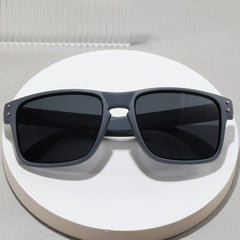 Men's Retro Rice Nail Sunglasses Square Frame