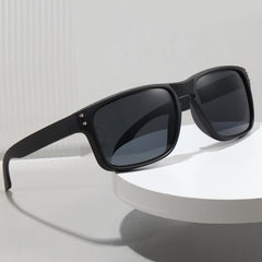 Men's Retro Rice Nail Sunglasses Square Frame