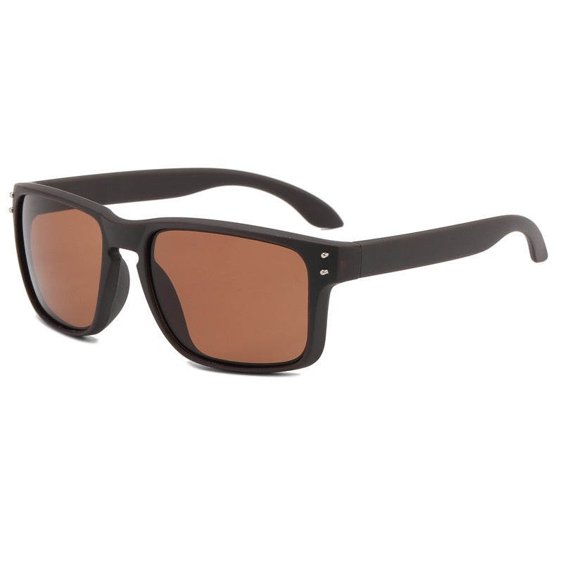 Men's Retro Rice Nail Sunglasses Square Frame