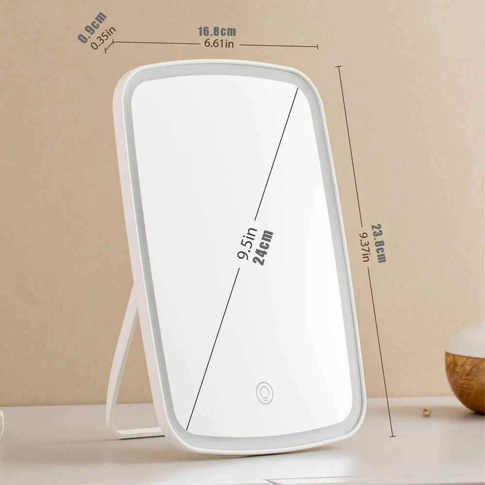 LED Makeup Mirror Folding Lighted Vanity Mirror 3 Lighting Modes Cosmetic Travel