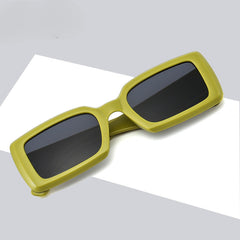 Rectangle Mirrored Sports Sunglasses Y2K Punk Vintage Sunshade