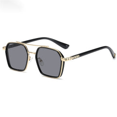 Double Bridge Aviator Sunglasses Candy Lens Metal Frame Eyewear