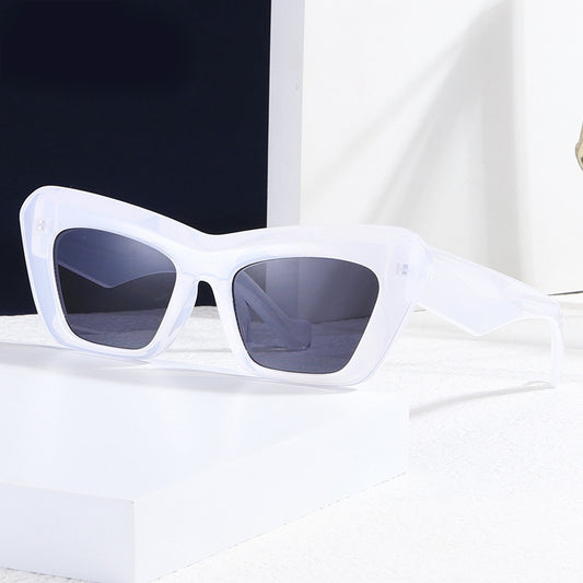Y2K Cat Eye Sunglasses Vintage Square Sunshade Eyeglasses
