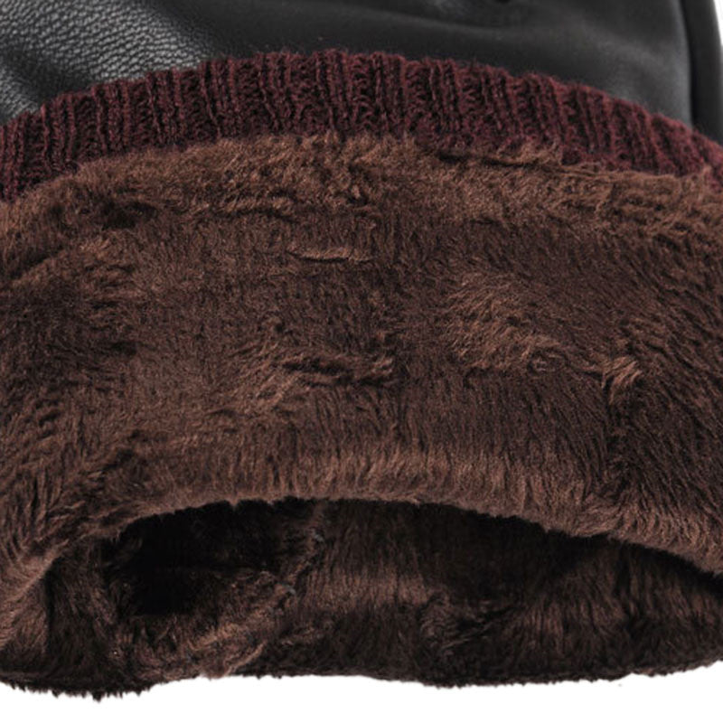 Unisex Warm Waterproof Touchscreen Leather Gloves
