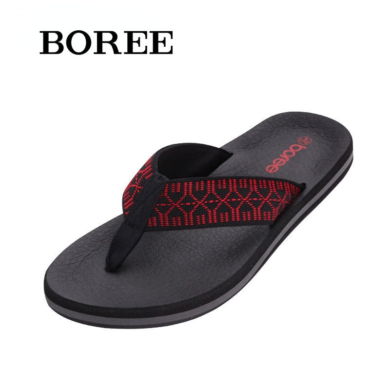 BOREE Men's Flip Flops Lightweight Slides Slippers Non slip Thong Sandals