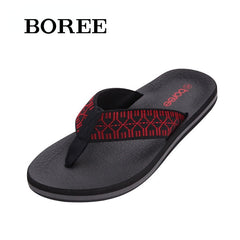 BOREE Men's Flip Flops Lightweight Slides Slippers Non slip Thong Sandals