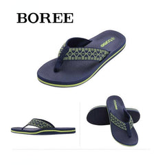 BOREE Men's Flip Flops Lightweight Slides Slippers Non slip Thong Sandals