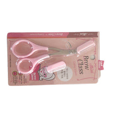 Stainless Steel Eyebrow Scissors with Comb for Hair Removal and Grooming