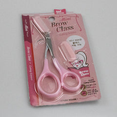 Stainless Steel Eyebrow Scissors with Comb for Hair Removal and Grooming