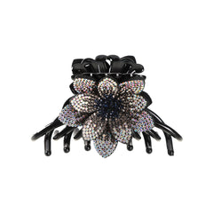 Crystal Flower Hair Claw Ponytail Hairpin 1pc