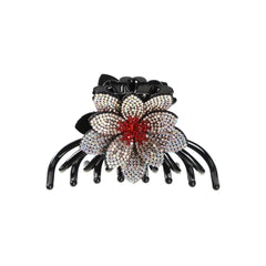 Crystal Flower Hair Claw Ponytail Hairpin 1pc