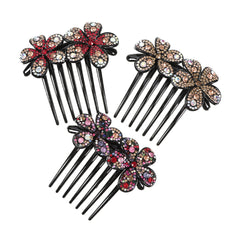 Rhinestone Flower Hair Comb Pin Wedding Bridal Headdress Accessory