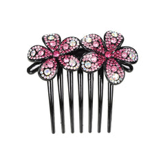 Rhinestone Flower Hair Comb Pin Wedding Bridal Headdress Accessory