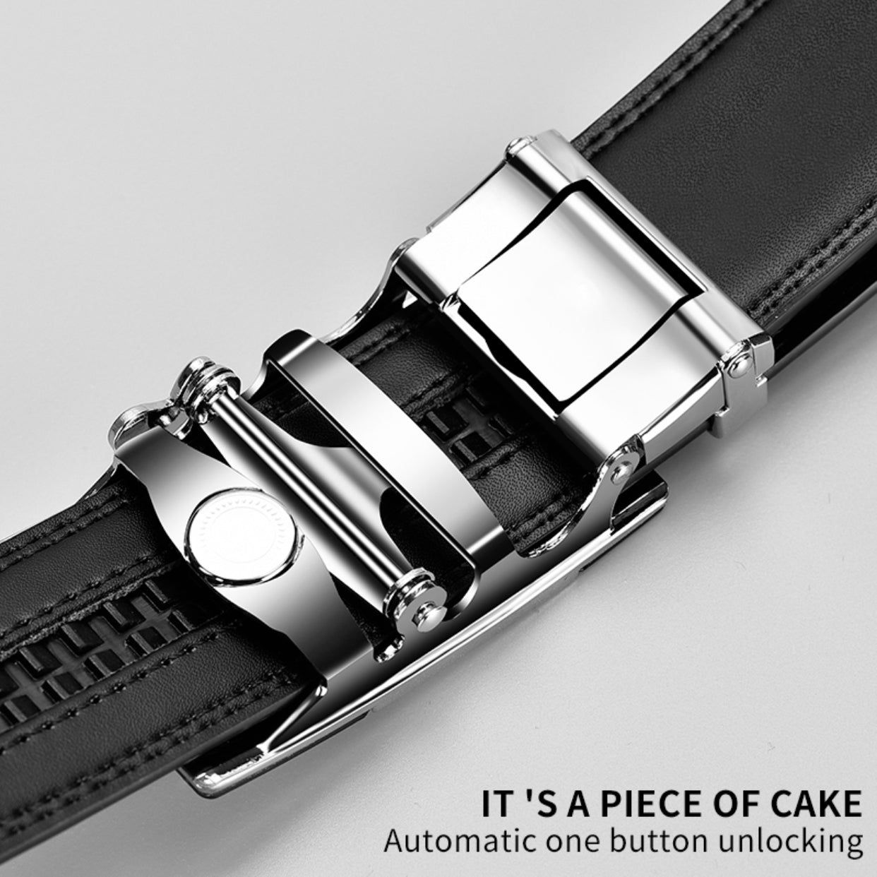 Men's Automatic Buckle Minimalist Belt