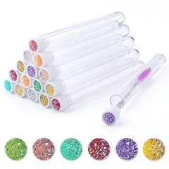 Crystal Eyebrow Brush For Eyelash Extension - 5PCS Set