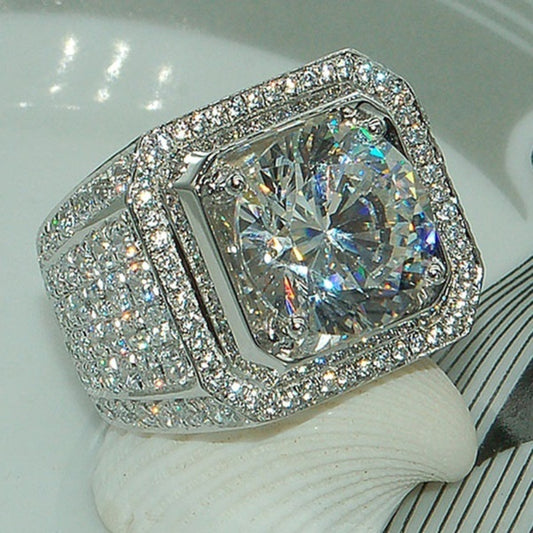 Men's Funky Zircon Rhinestone Ring