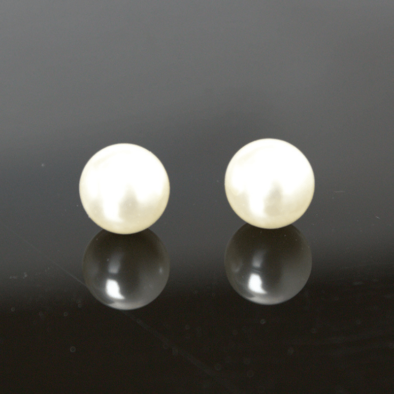 Faux Pearls Jewelry Set Choker Necklace Bracelet Earrings Crystal Chain