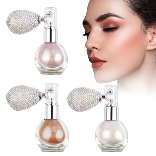 Shimmering Highlighter Spray Sparkle and Glow for Lips Eyes Hair and Body