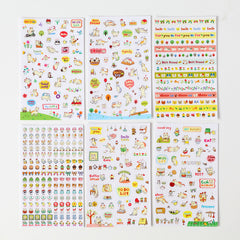 6 Cartoon Stickers for DIY Diary Scrapbooks Notebooks Easter Gift