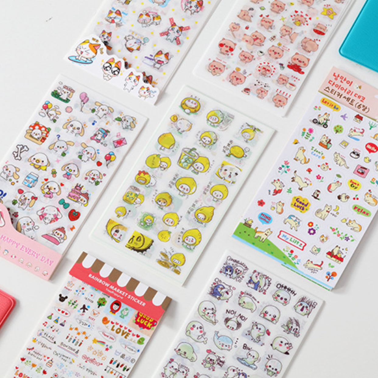 6 Cartoon Stickers for DIY Diary Scrapbooks Notebooks Easter Gift