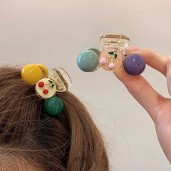 Transparent Jelly Bean Shark Claw Hair Clip for Girls
