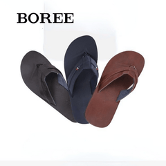 BOREE Men's Flip Flops Comfortable Non slip Slides Lightweight Slippers