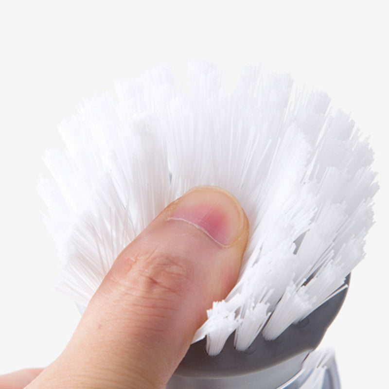 Soap Dispensing Palm Brush Kitchen Sink Pan Brush