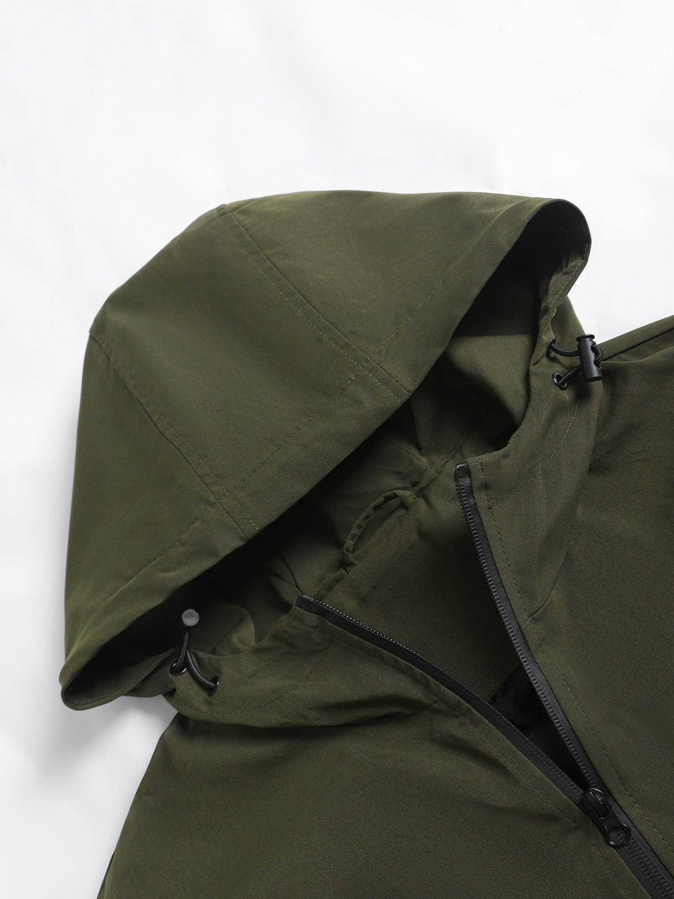 Men's Monogram Trench Coat with Hood