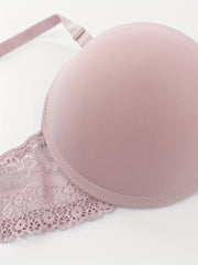 Lace T Shirt Bra Push Up Bow Tie Bra Women's Lingerie