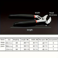 Straight Jaw Water Pump Pliers Corrosion Resistant Plumbing Pliers