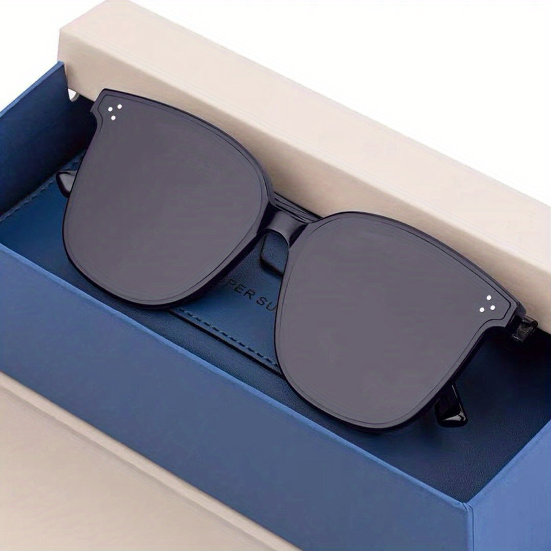 Casual Rivet UV400 Square Sunglasses For Driving
