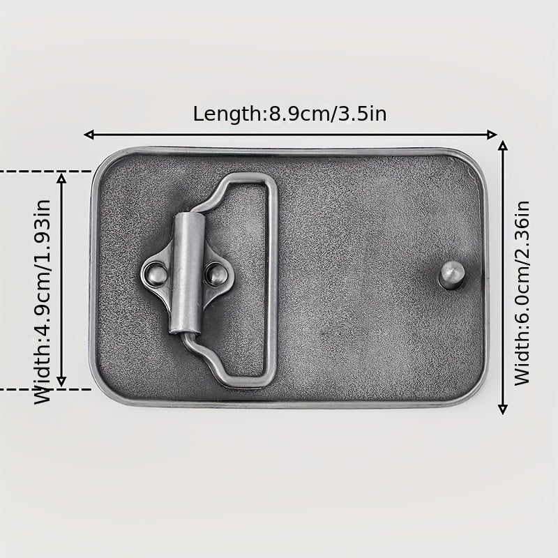 Gothic Letter Belt Buckle Leather Waistband Parts DIY
