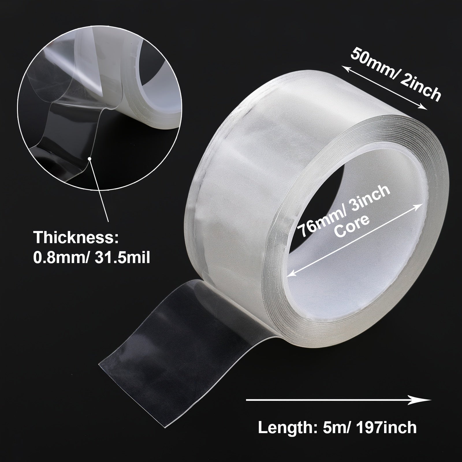 Waterproof Reusable Wall Stickers Double Sided Adhesive Tape