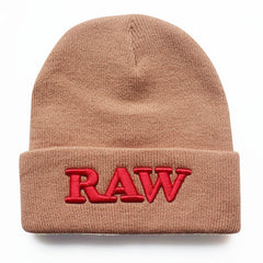 Embroidered Letter RAW Knit Hat Street Hip Hop Warm Wool Hat Men