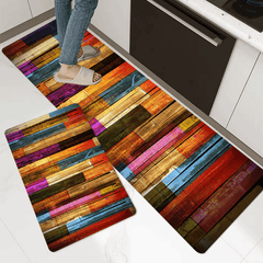 Colorful Geometric Printed Floor Mat Kitchen Non-slip Indoor Runner Rug