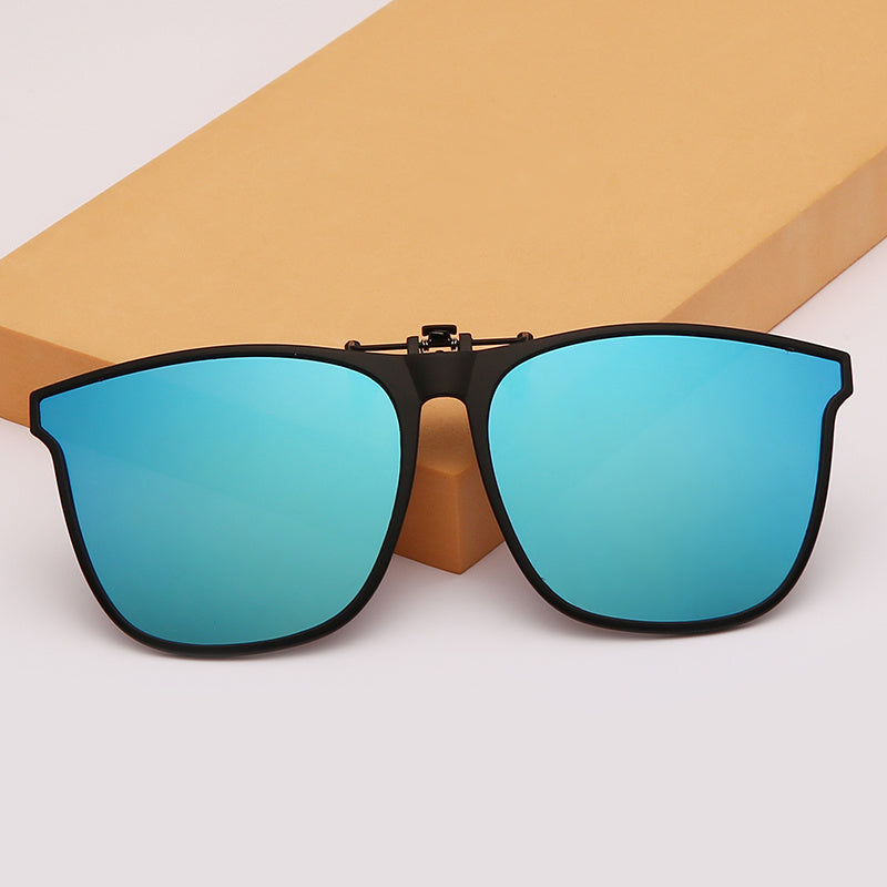 Photochromic Clip On Sunglasses Men Night Vision Goggles Anti Glare Glasses