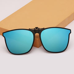 Photochromic Clip On Sunglasses Men Night Vision Goggles Anti Glare Glasses