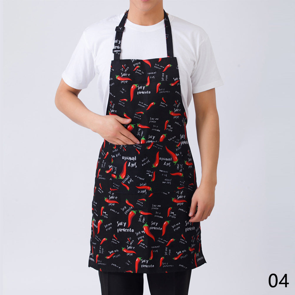 Adjustable Bib Apron With Pocket for Cooking Chef Work