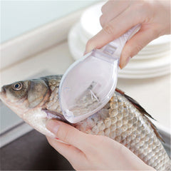 Manual Fish Scale Planer with Convenient Cover - Easy Fish Scale Removal