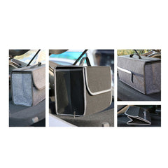 Car Trunk Organizer Anti Slip Boot Storage Bag Soft Felt Accessories