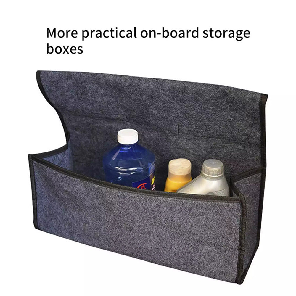 Car Trunk Organizer Anti Slip Boot Storage Bag Soft Felt Accessories