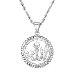 Round Pendant Necklace Golden Pendant Necklace