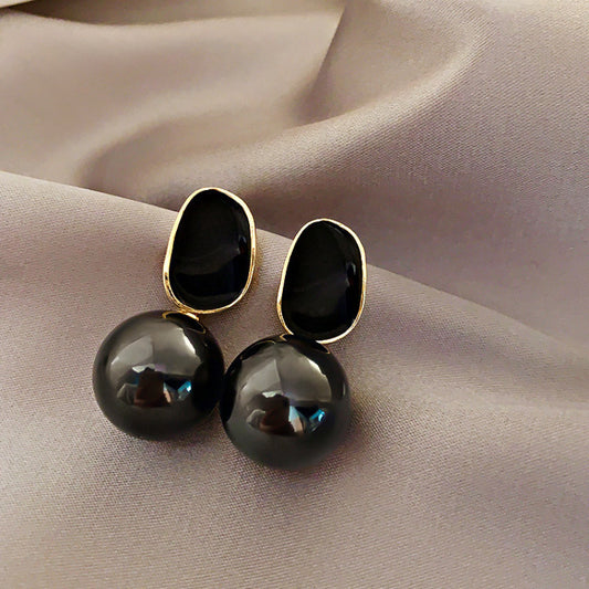 Faux Pearl Dangle Earrings Alloy Ear Jewelry Female Decor Gift