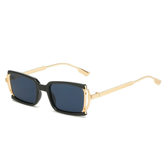 Rectangle Sunglasses Metal Frame Glasses Thin Frame Shades Sports