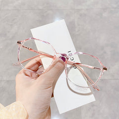 Round Anti Light Glasses For Women Men Students Casual Jelly Optical Glasses