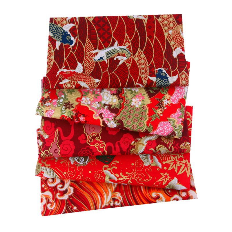 20x25cm Japanese Cotton Fabric Bundle for Patchwork Sewing Dolls & Bags