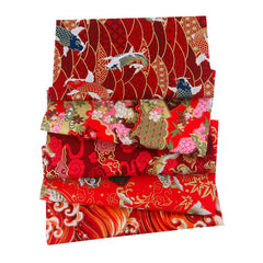 20x25cm Japanese Cotton Fabric Bundle for Patchwork Sewing Dolls & Bags