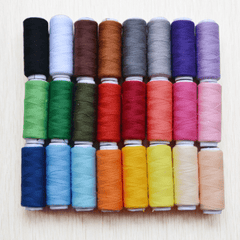 24pcs DIY Sewing Thread Mixed Colors Polyester Thread
