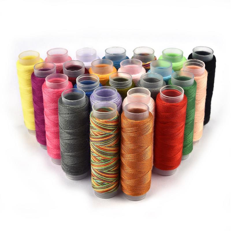 24pcs DIY Sewing Thread Mixed Colors Polyester Thread