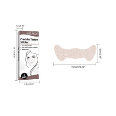 6 Long Lasting Freckle Tattoos Realistic Stickers for Facial Makeup Tool